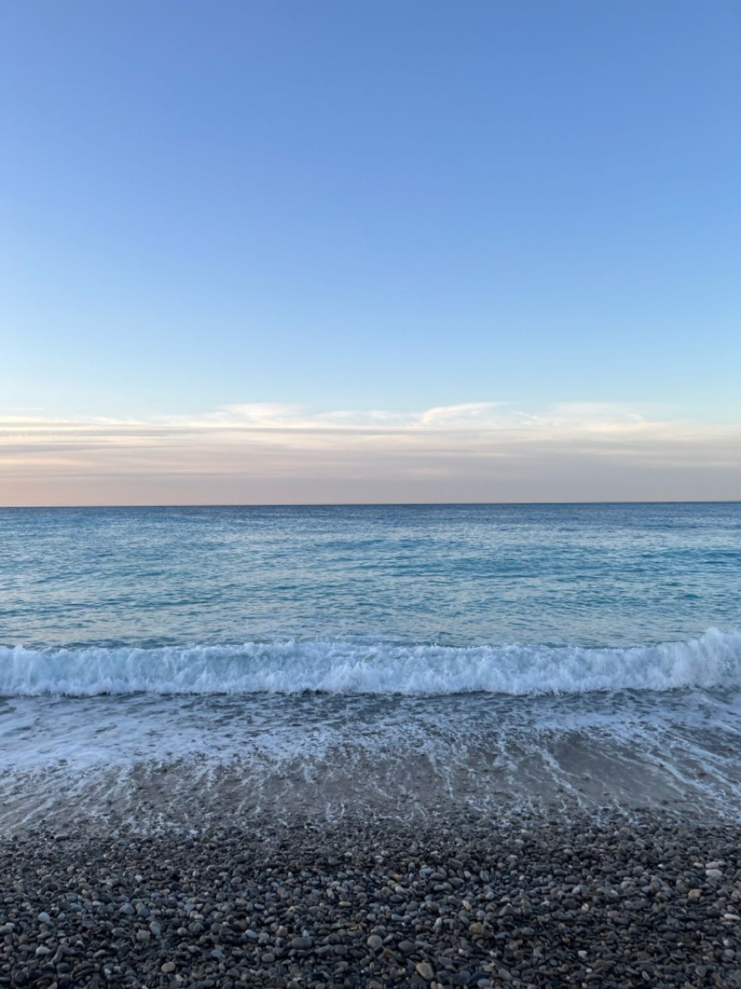 Morning swim in Nice!