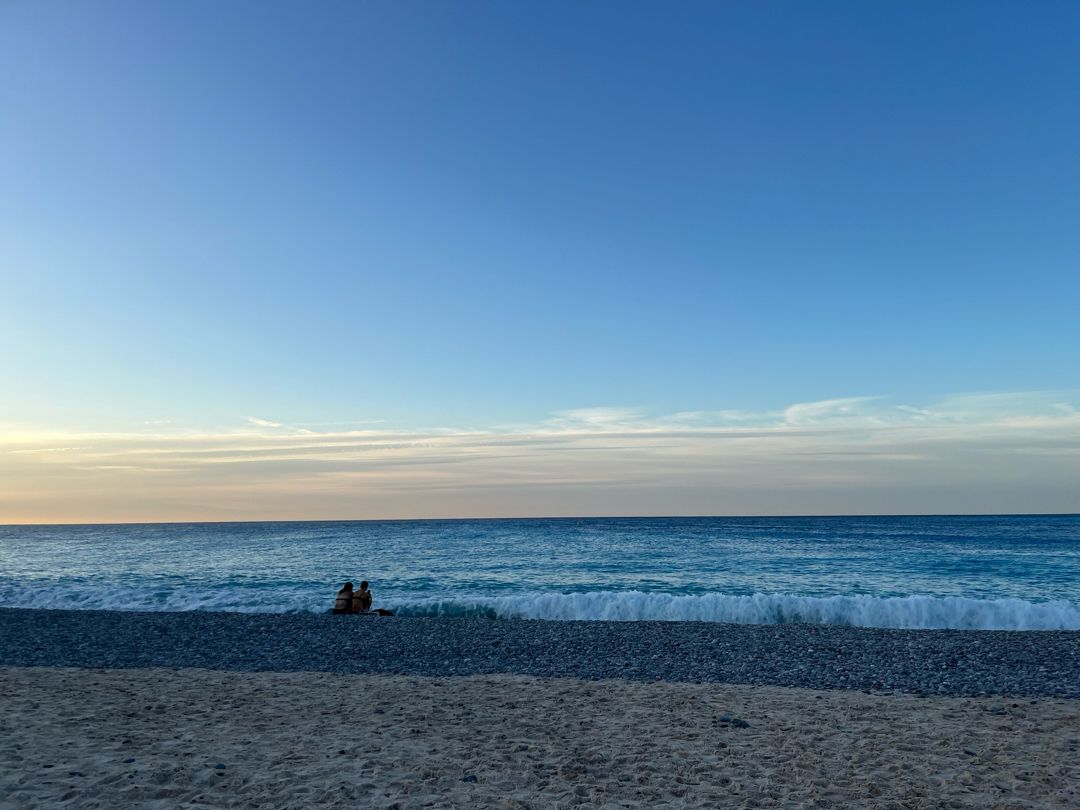 Morning swim in Nice!